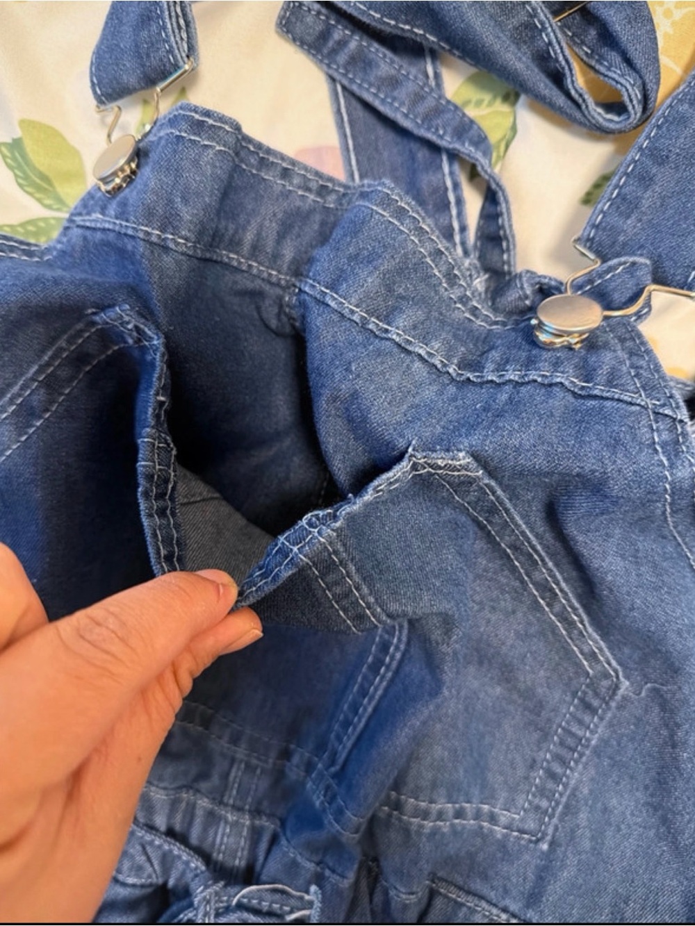 Kids Denim Shortalls - Blue - Picture 7 of 7